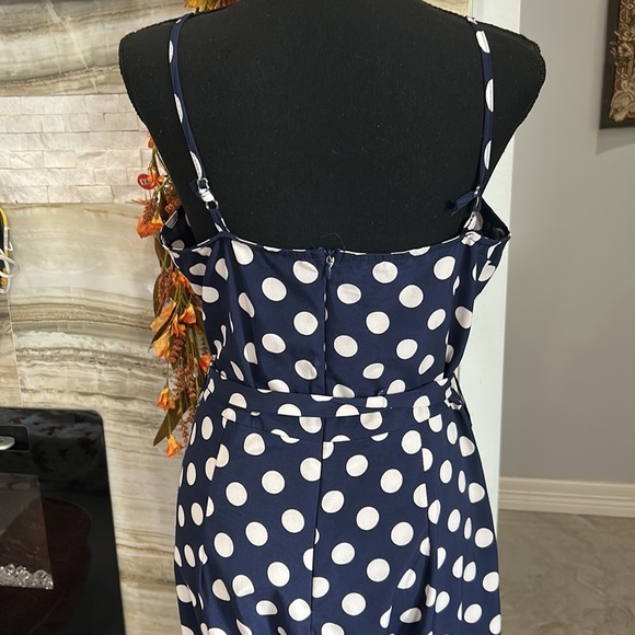 Polka Dot Women’s‎ Cropped Jumpsuit. Size L - Picture 9 of 16